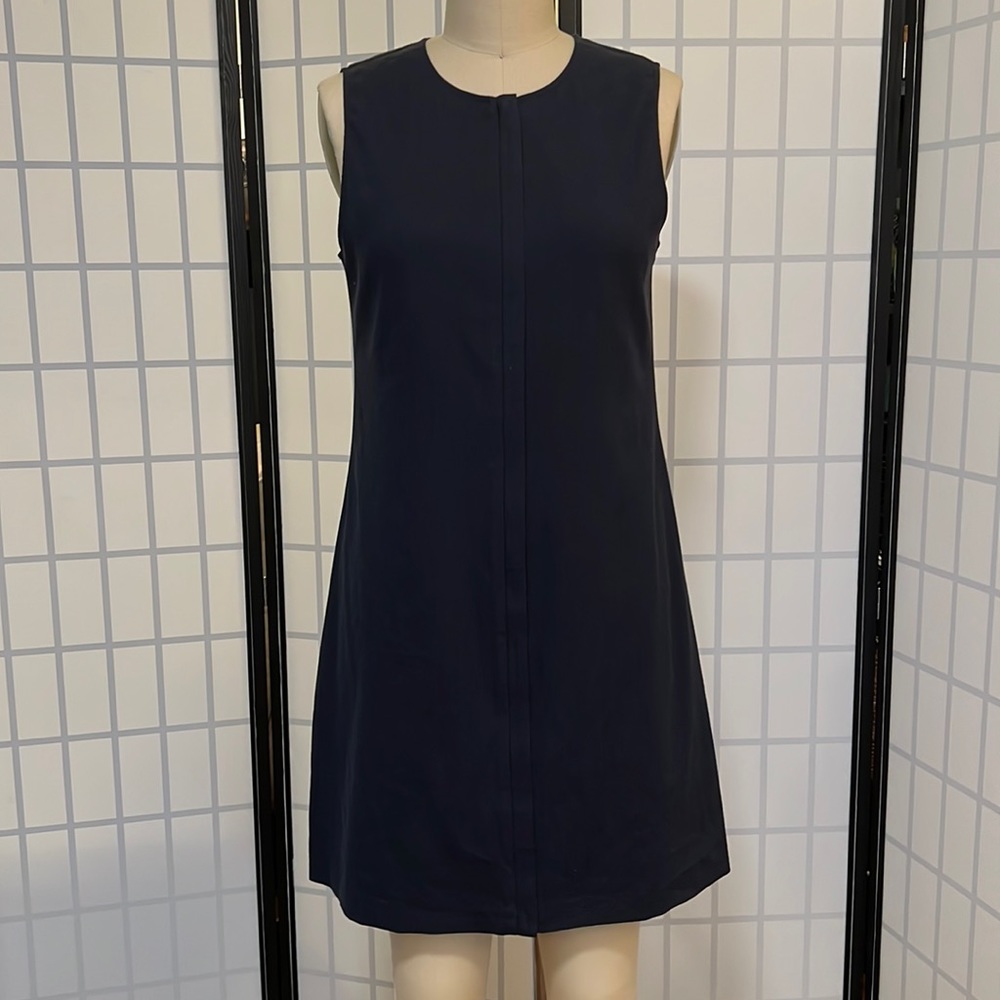 Theory shift dress with CF metal hidden zipper